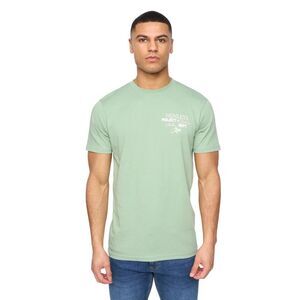 Henleys Mens Hentitled Cotton T-Shirt / Sage Green